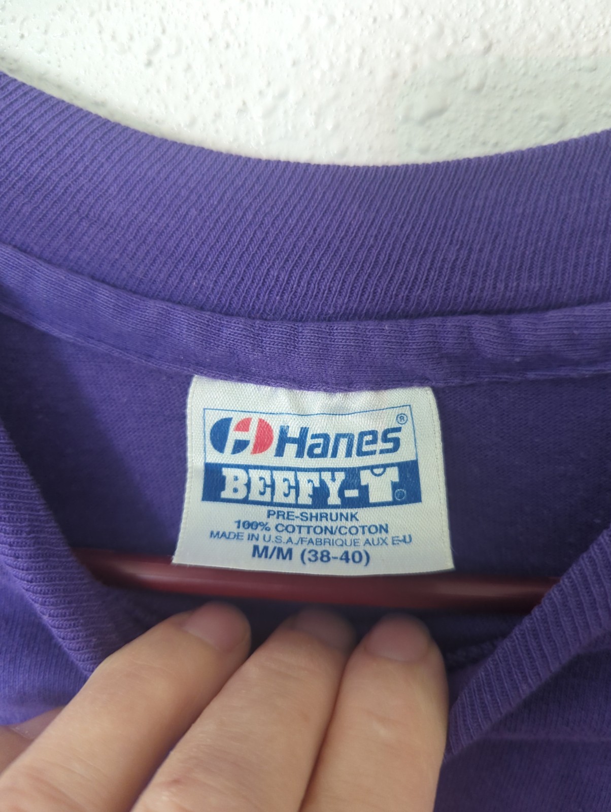 Hanes Beefy T SZ MED Vtg Colorado Single Stitch T-Shirt Large 1990s Purple gallery
