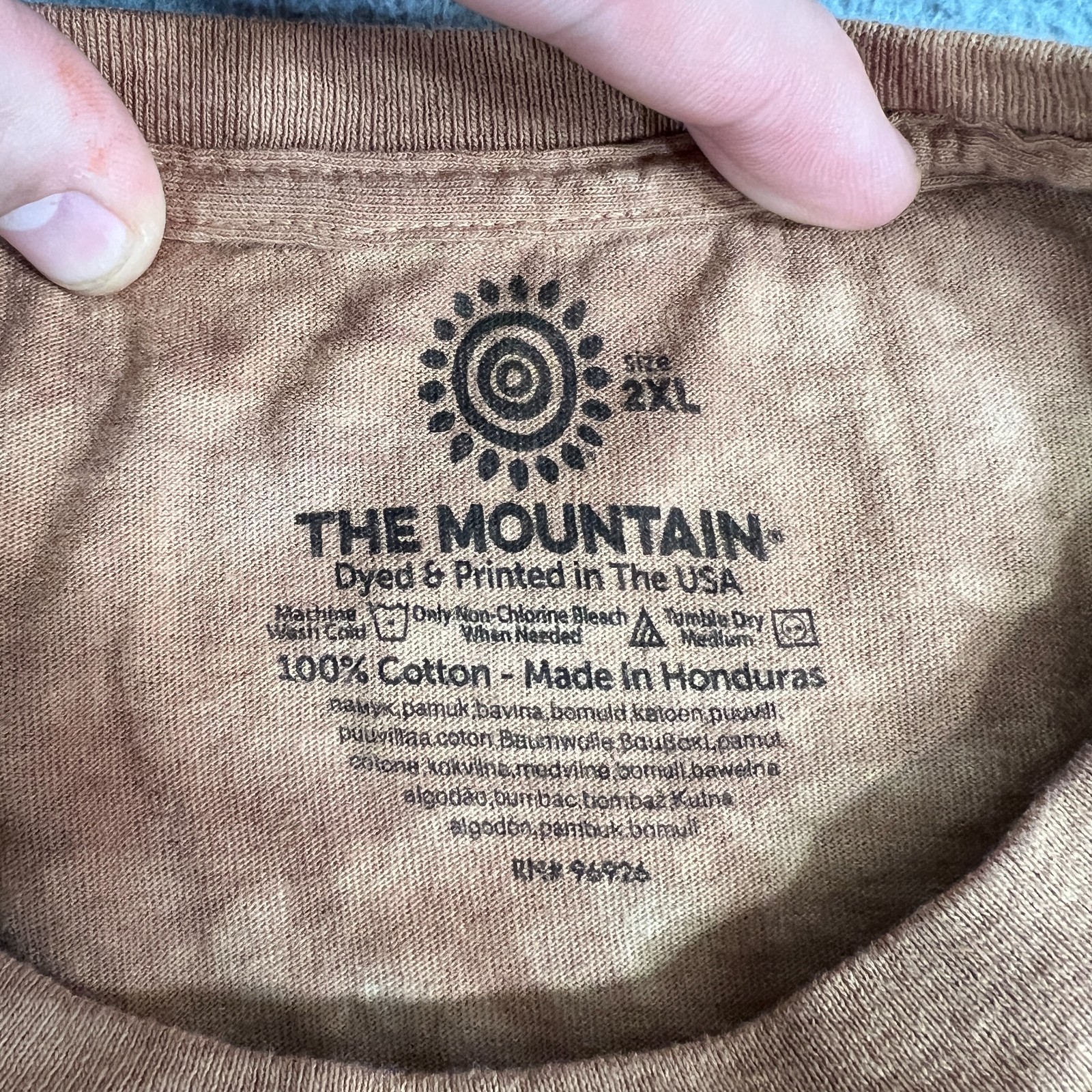 The Mountain Mens T-shirt Brown "Warrior Bear" Retired Logo 2XL gallery