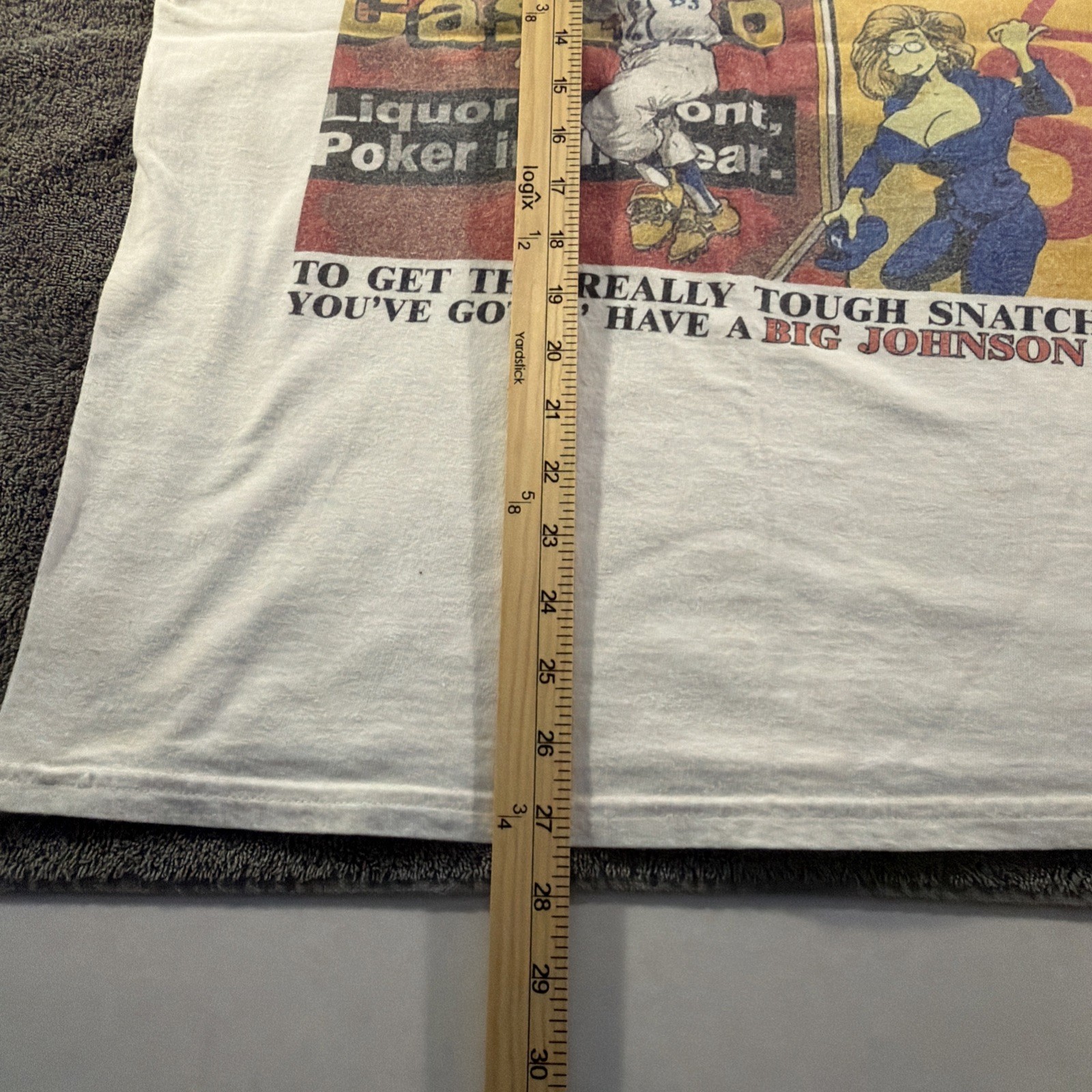 Vintage Big Johnson Baseball Gloves Shirt Funny Humor 90s Collectible USA Made gallery
