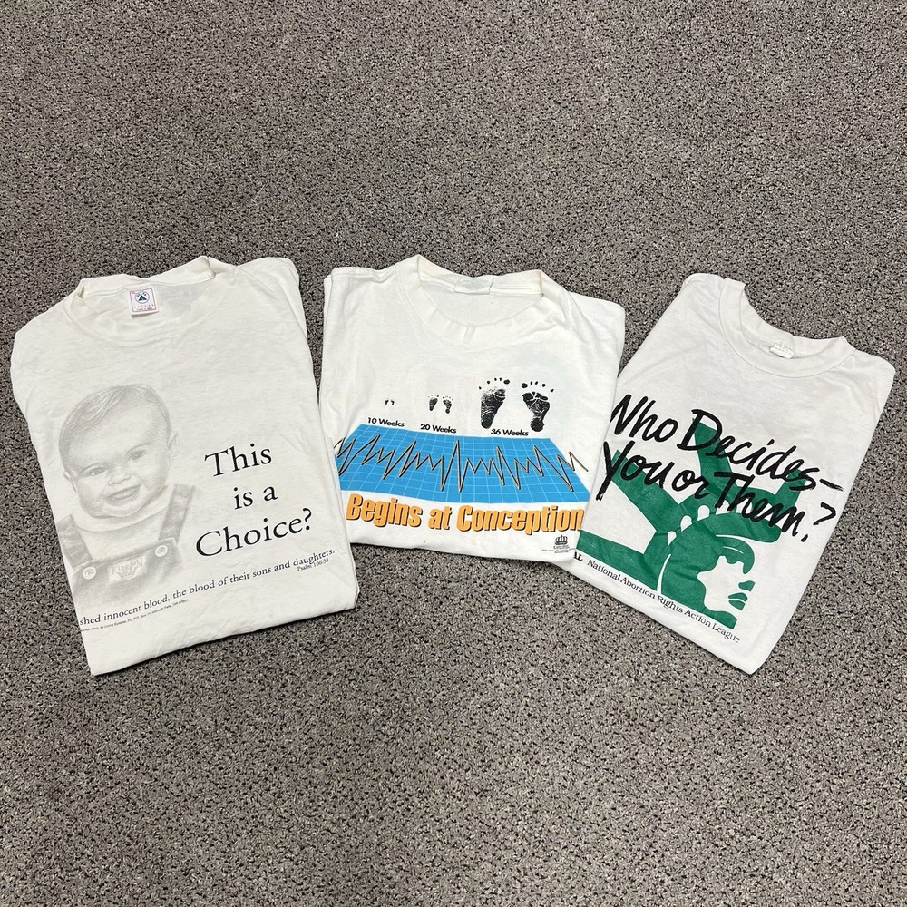Vintage Abortion T Shirt Bundle – Activist Pro Life – Vintage T Shirt