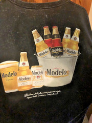Modelo Men’s T-Shirt Size X-Large/Front-Back Graphics/Faded-Worn Look New w/Tags
