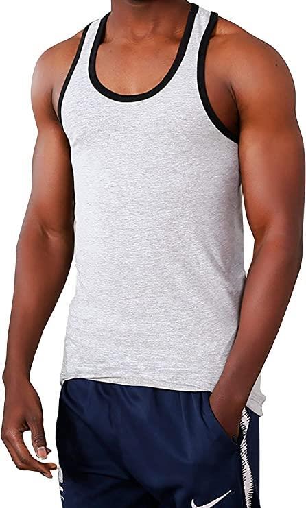 Different Touch Men's Muscle Gym Sports Workout Cotton/Spandex Tank Tops A-Shirt gallery