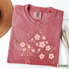 Cherry Blossom Comfort Tee Nature Floral Shirt Soft Unisex Gift Idea
