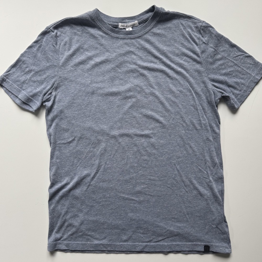 THREADS 4 THOUGHT S/S Blue Heather Solid Tee Unisex XS Sustainable Shirt