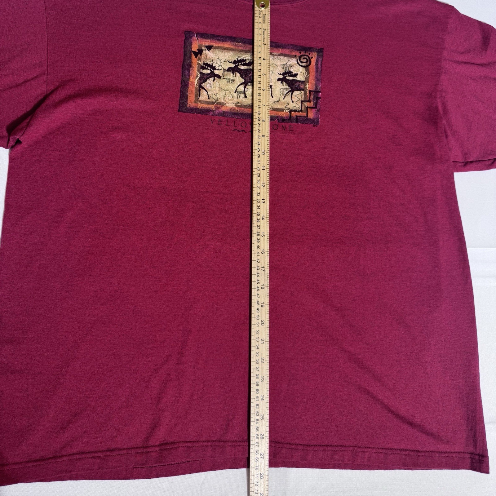YELLOWSTONE National Park T Shirt, VTG, USA, Graphic, Red, Male, XXL gallery