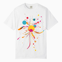 Liquid Abstract Vibrant Graphic TShirts, Comfort Colors, Unisex Streetwear Tee