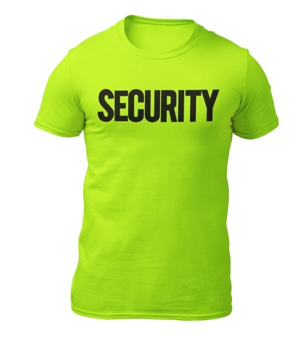 Security T-Shirt Front Back Print Men's Tee Staff Event Uniform Bouncer... gallery