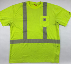 Carhartt Force High Visibility Reflective Pocket Work Shirt XL Tall Safety 🚧