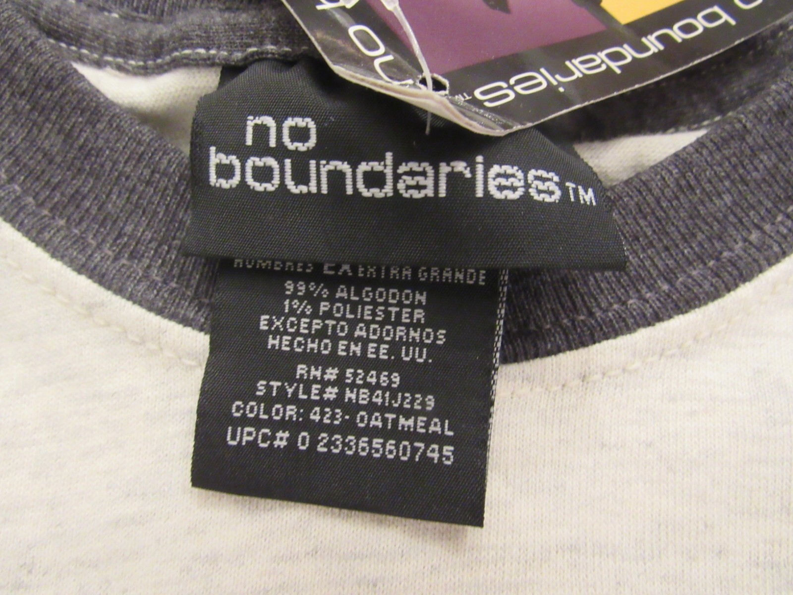 no boundaries oatmeal stretch cotton t shirt GONNA EAT THAT? men's XL NWD gallery