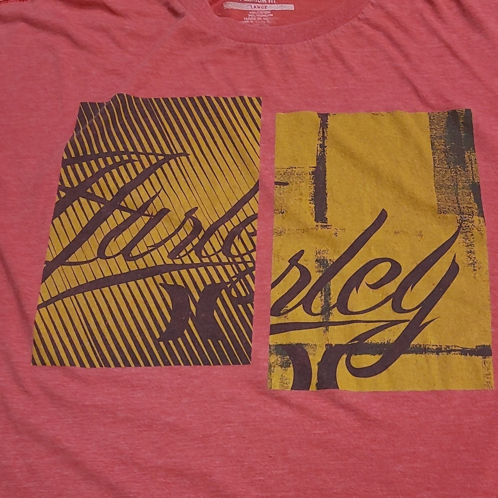 Hurley Graphic T-Shirt Red Men's Large Short Sleeve Classic Crew Neck gallery