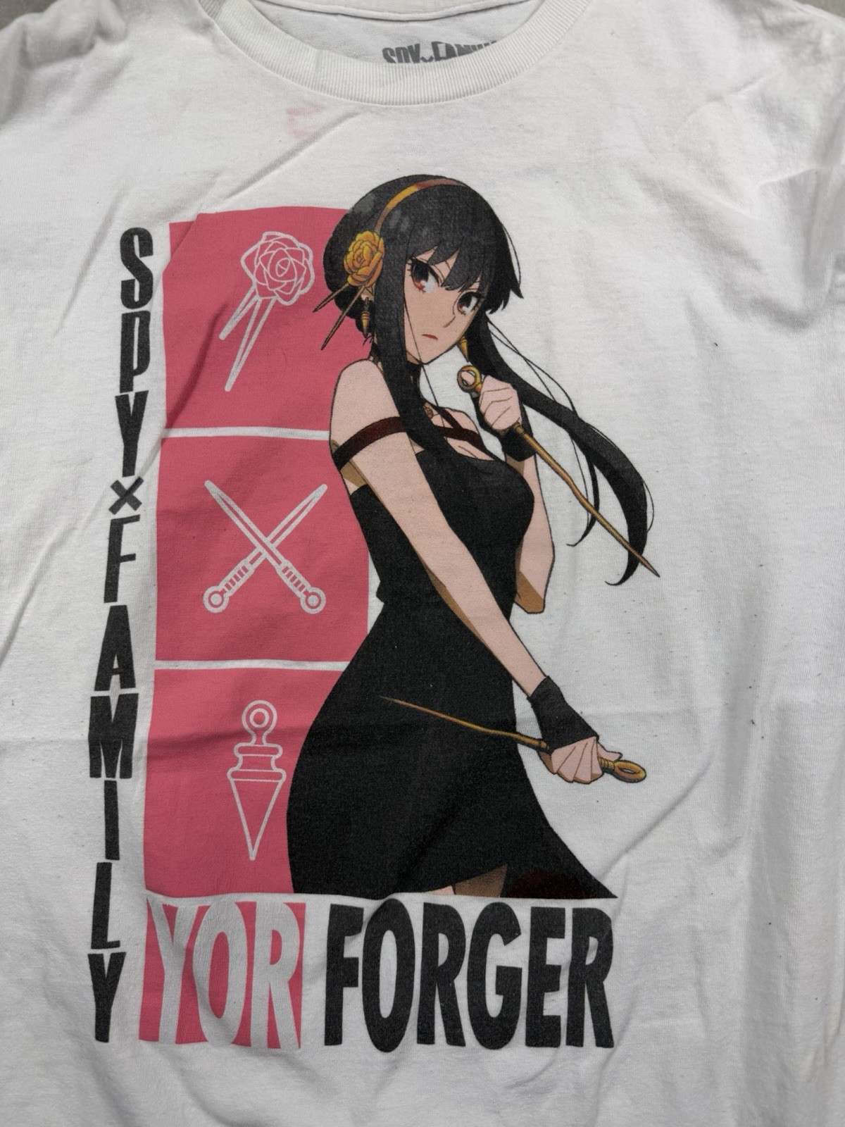 Spy x Family Yor Forger White T-Shirt Medium Anime Manga Adult gallery