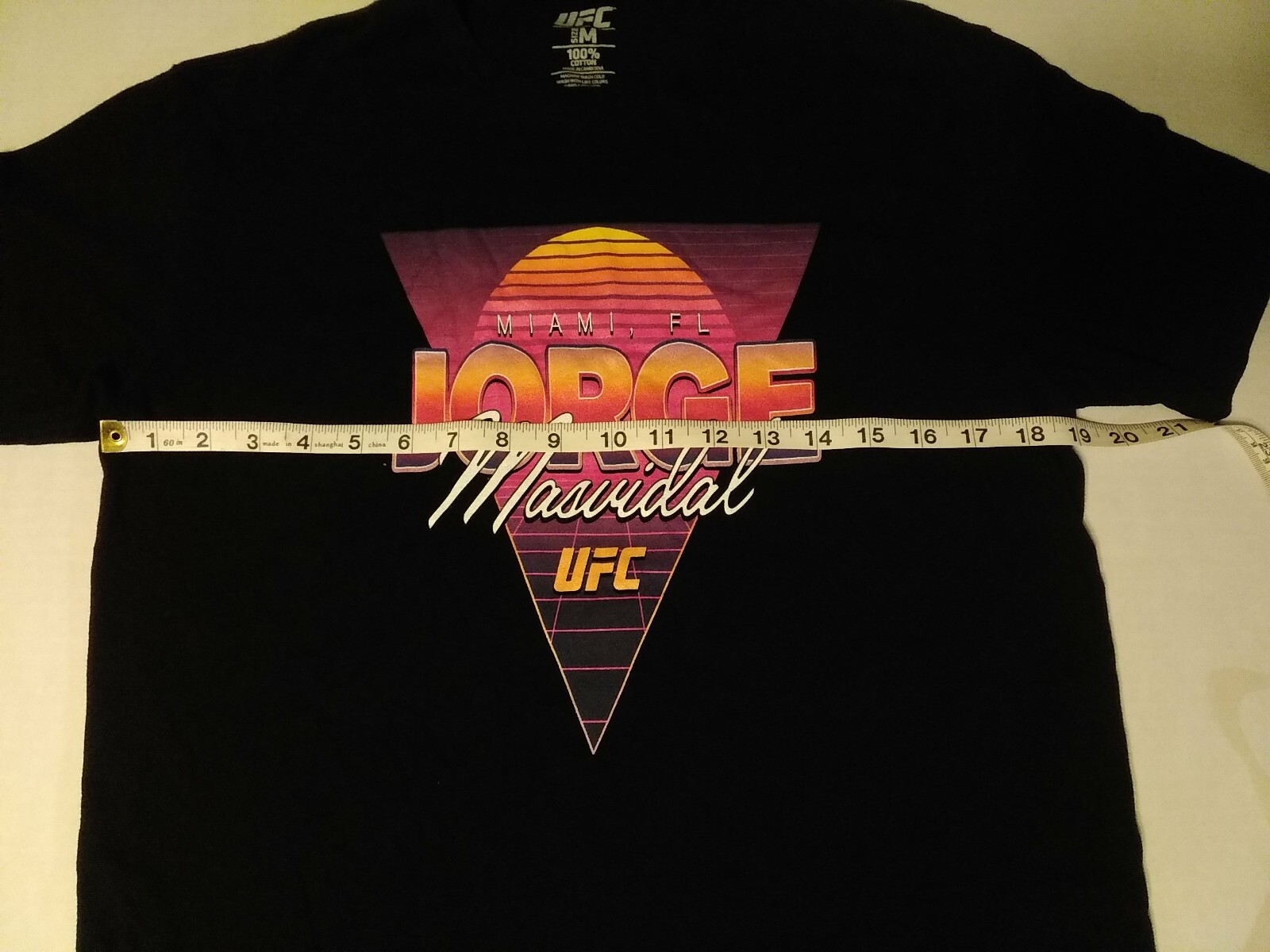 UFC Jorge Masvidal T-Shirt Black Size MED Miami, FL Men's MMA Tropical GTA Style gallery