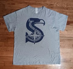 Seattle Seahawks Mariners Homer t-shirt NFL Football MLB Baseball Logo kraken