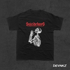 Suicideboys $uicideboy$ Skeleton Prayer Black Graphic T-Shirt – S560