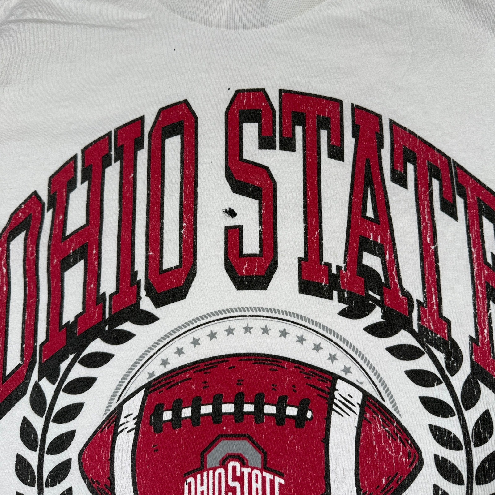 Goodie Two Sleeves Ohio State Buckeyes Football T Shirt Size S M White gallery
