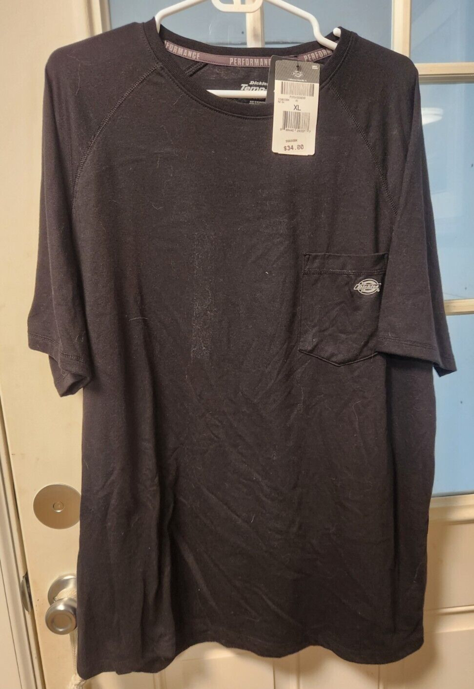 Dickies Cooling Temp-iQ Performance Short Sleeve Pocket Tee Black XL NWT