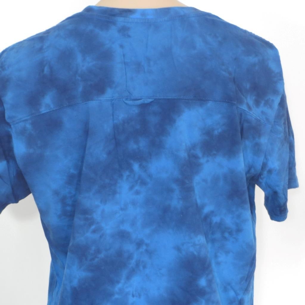 Disney Aladdin Prince Ali Blue Tie Dye Blue Embroidered Mens XL T-Shirt Princess gallery