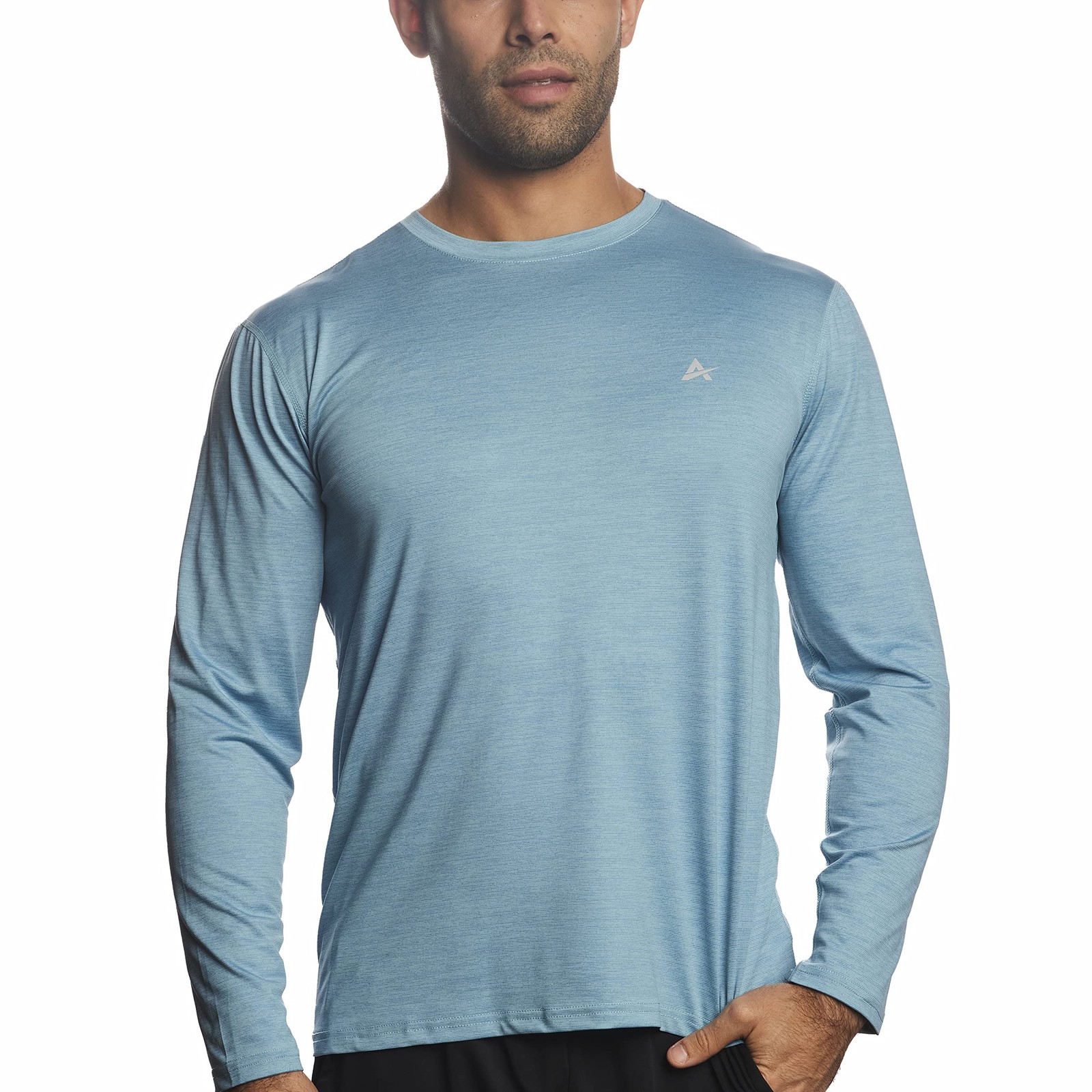 Men’s Crew Neck Instant Cooling Moisture Wicking Performance UPF 50+ Long Sle... gallery