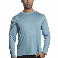 Men’s Crew Neck Instant Cooling Moisture Wicking Performance UPF 50+ Long Sle…