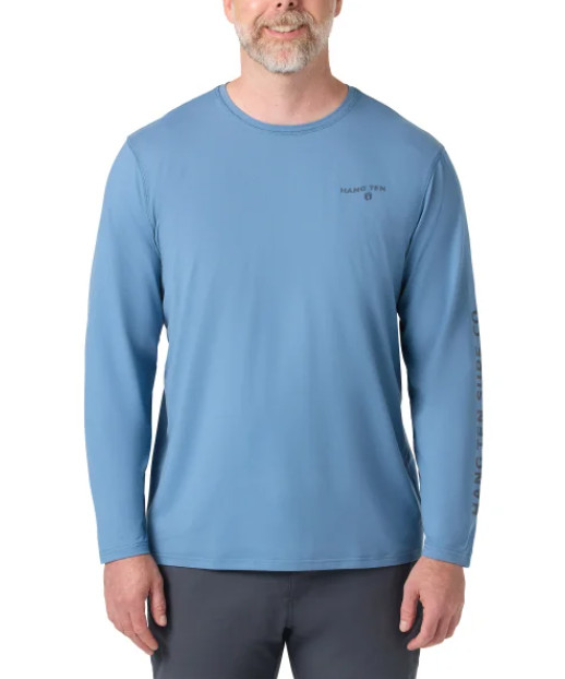 New Hang Ten Men’s Long Sleeve Sun Tee Shirt UPF 50+ Quick Dry Stretch NWT gallery