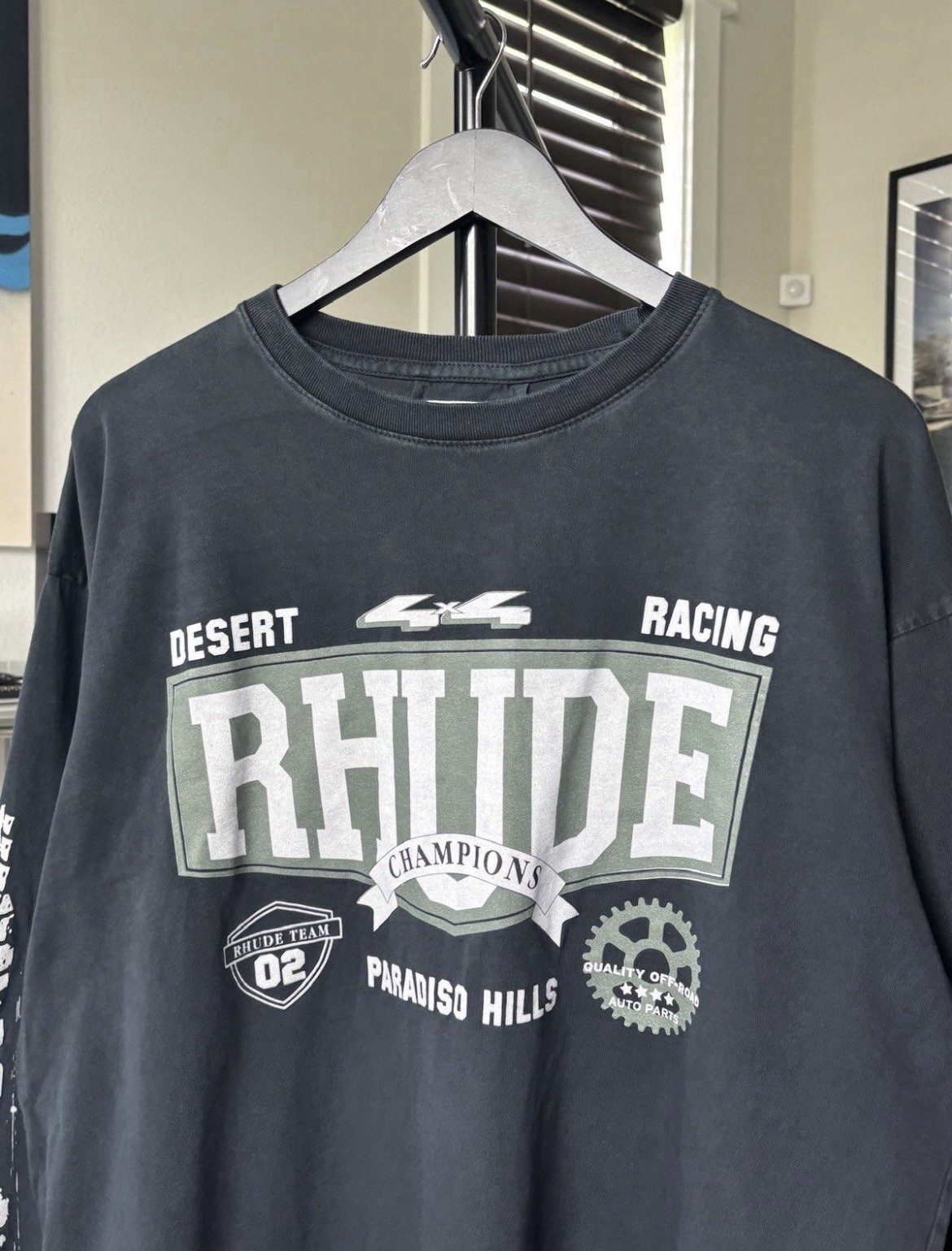 Rhude Desert Racing Long Sleeve Graphic T-Shirt gallery