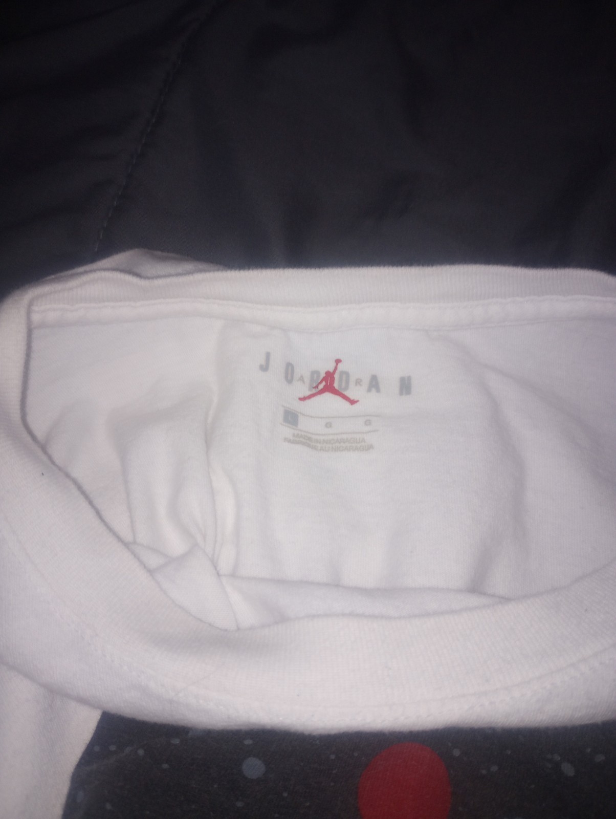 Air Jordan Shirt Mens L White Jumpman Graphics Print Basketball Sports Classic gallery