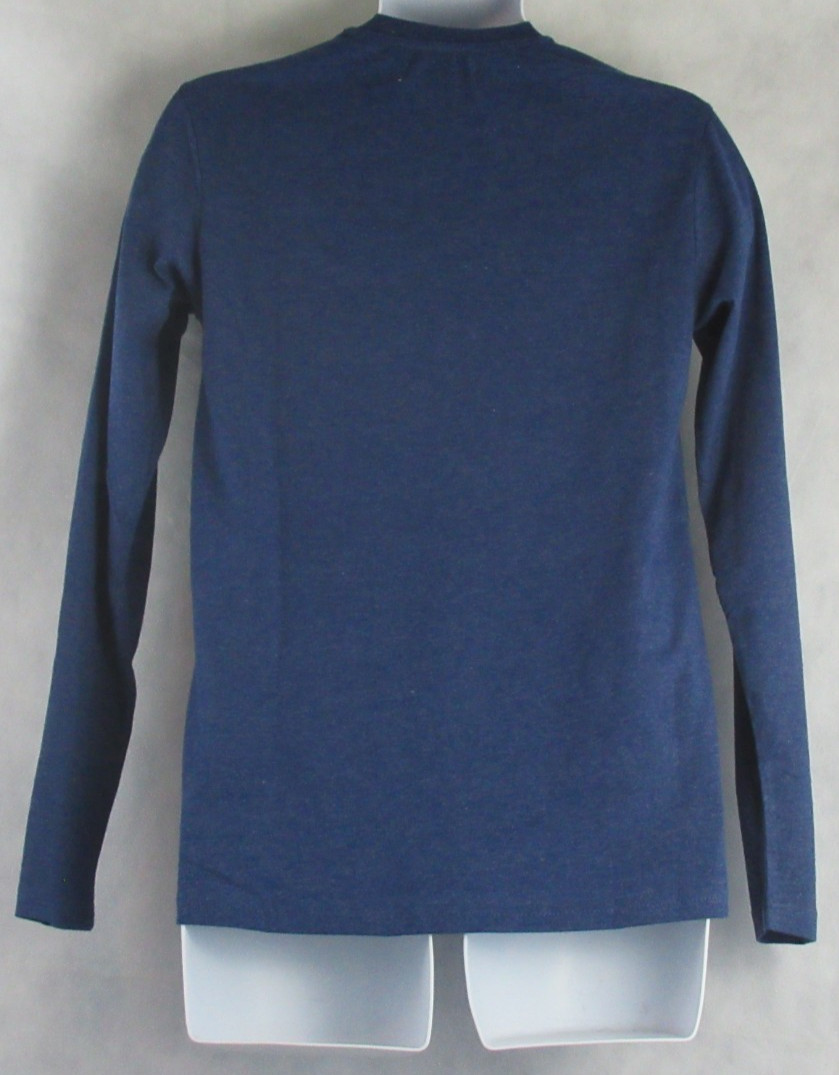 And Now This Men's Long-Sleeve Pullover Henley T-Shirt, Ocean Dark Blue, Small gallery