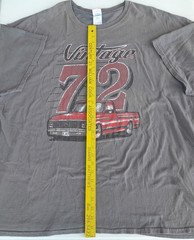Chevrolet 72 C10 Pickup (Distressed) Gray T-Shirt (Licensed) Johny Rockstar 3XL