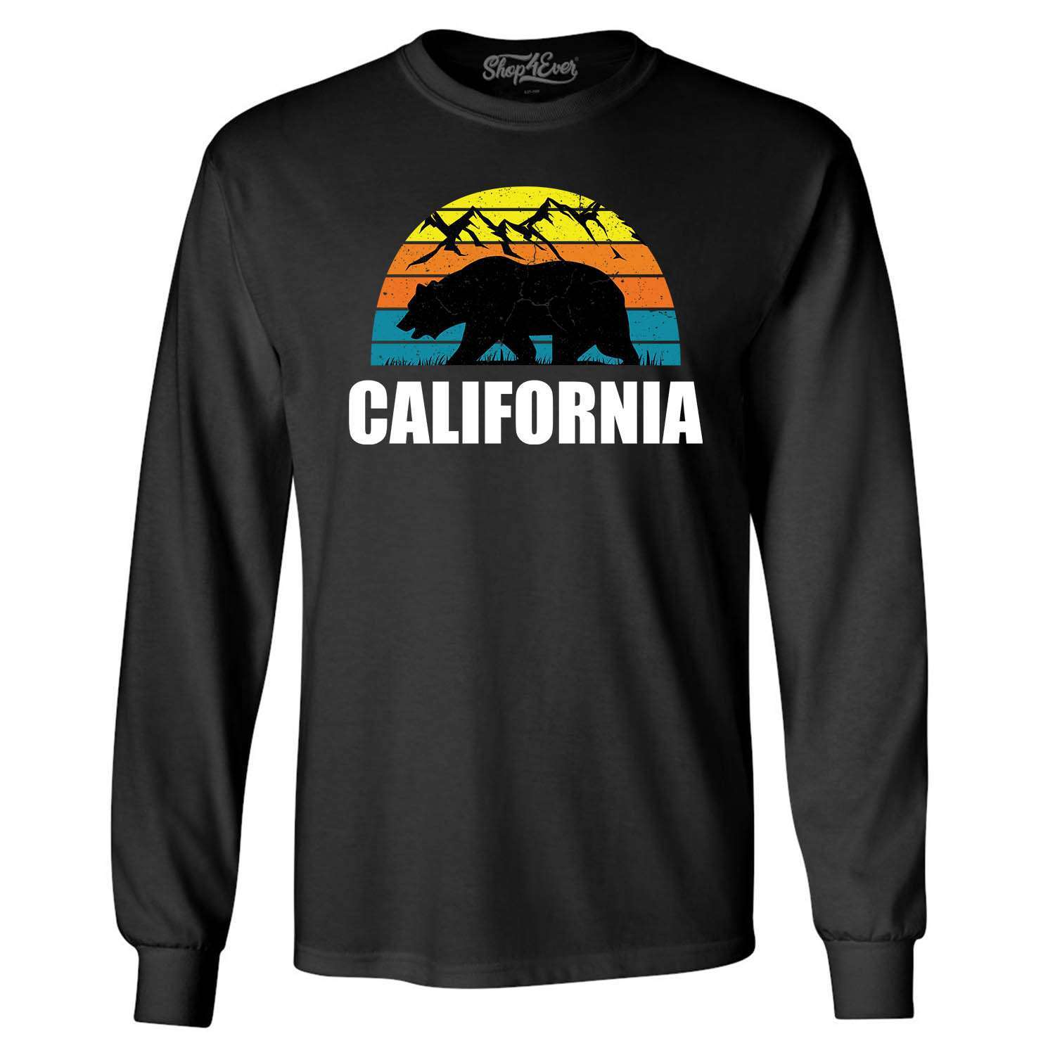 California State Bear Mountains Retro Horizon Long Sleeve State Shirts gallery