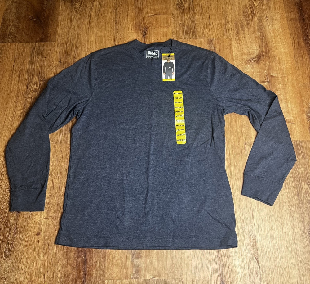Eddie Bauer Men’s Soft Lightweight Long Sleeve Crewneck T-Shirt Grey Men Medium