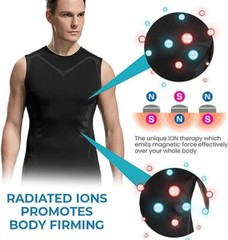 Men Classic Body Shaper Posture Corrector Vest Abdomen Compression Tops T-Shirt