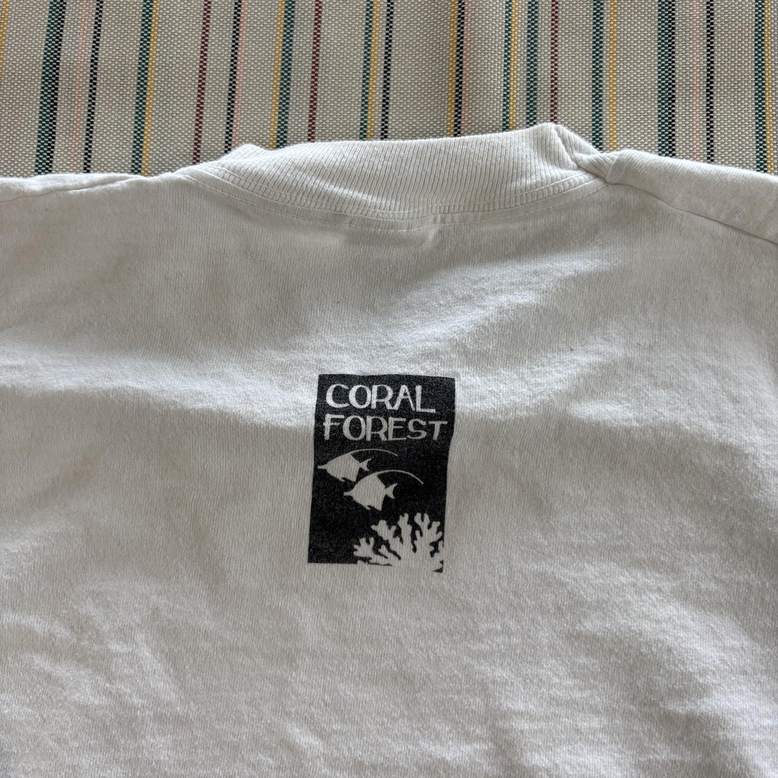 Vintage Grateful Diver Shirt Mens Large White 1996 Grateful Dead Coral Forest LS gallery