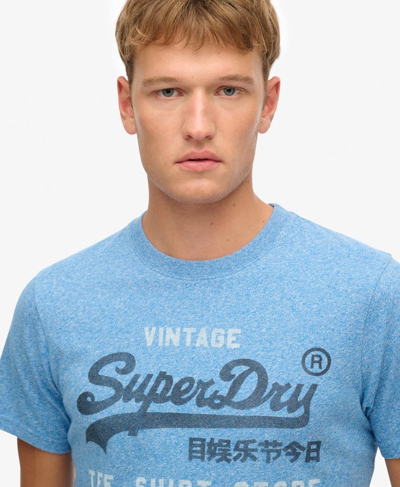 Superdry T-Shirt Short Sleeve Crew Neck Top VL Classic Relaxed Tee Blue Grey Red gallery