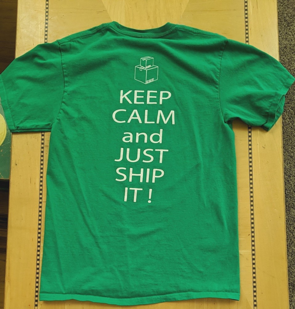 T-shirt Keep Calm and Just Ship It! Men’s Size M Academy Sports & Outdoors Green