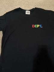 Gallery Dept. Men’s XL Black Graphic Logo T-Shirt Multicolor Print Crew Neck