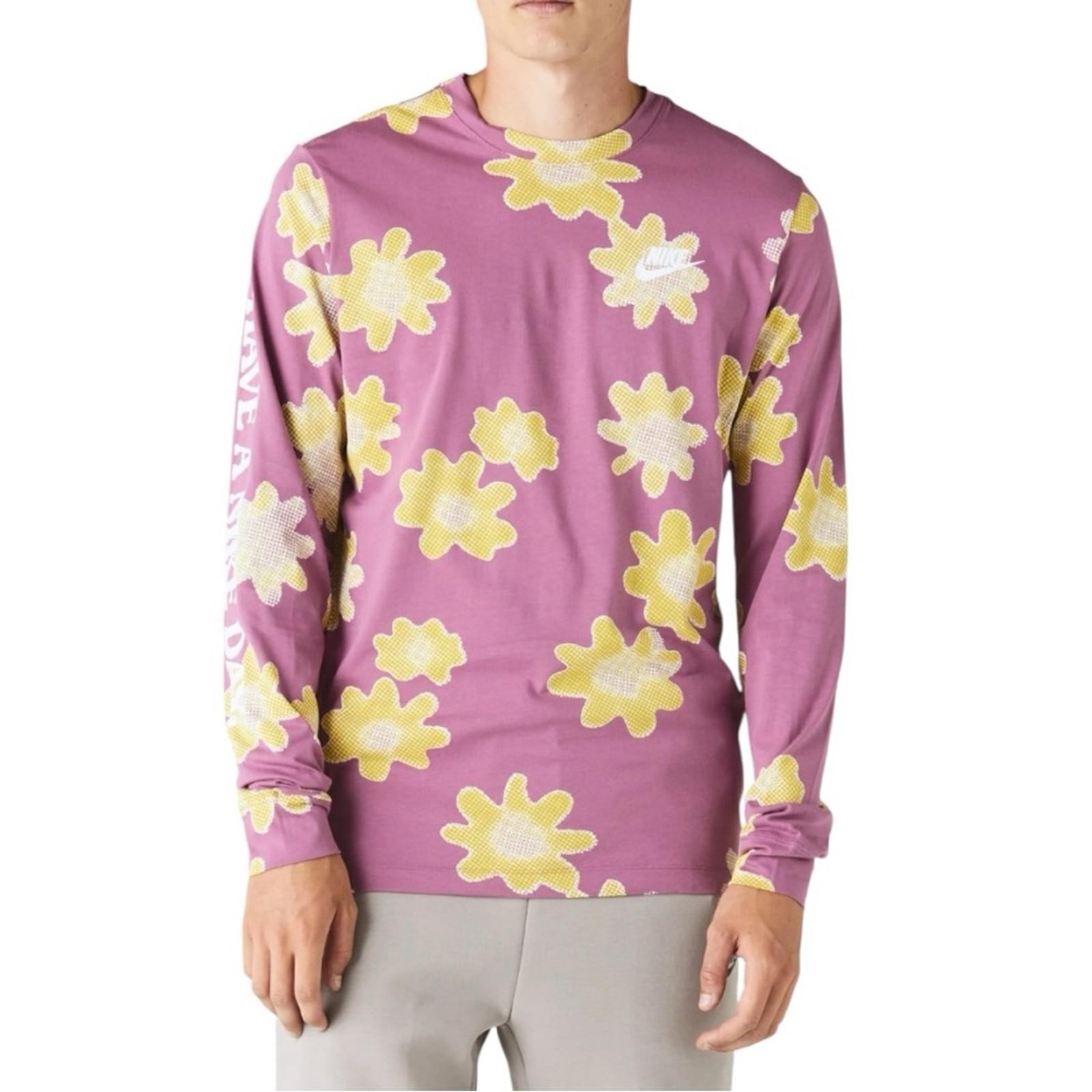 Nike Sportswear Long Sleeve T-Shirt Mens Small ‘Have a Nice Day’ gallery