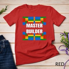 Master Builder Building Blocks Brick Builders Toys gift Unisex T-shirt