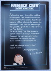 COMPLETE NEW 2007 Family Guy Blue Harvest Star Wars Parody Movie DVD XL T-Shirt