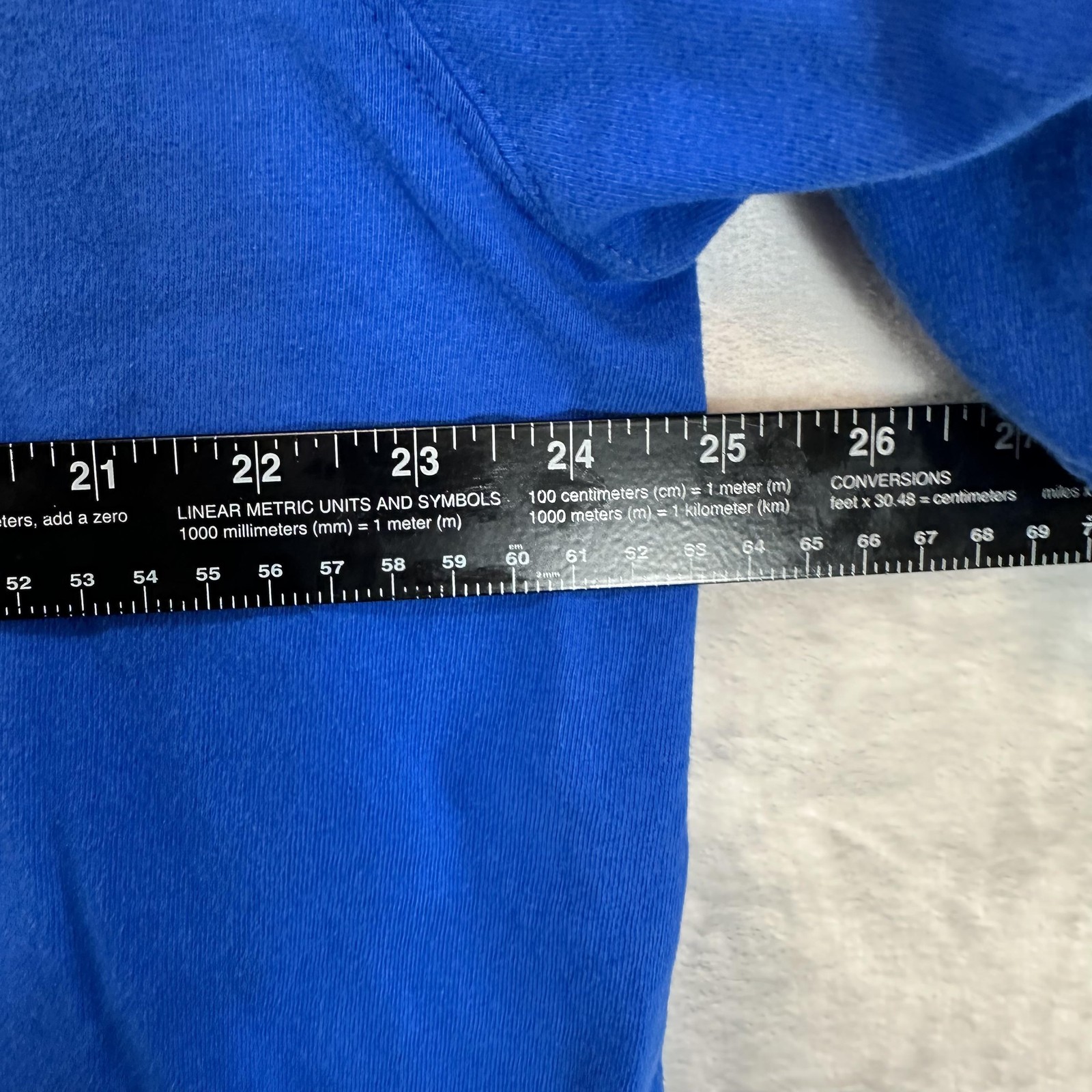 Vintage Pluma Shirt Mens XL Blue Heavyweight Cotton Crewneck Solid Blank Tee 90s gallery
