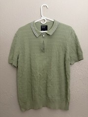 Reverse Threads Men’s Polo Zip Shirt