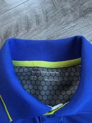 Porsche Design Blue Gold Cup World Final 2018 polo t shirt Size: M