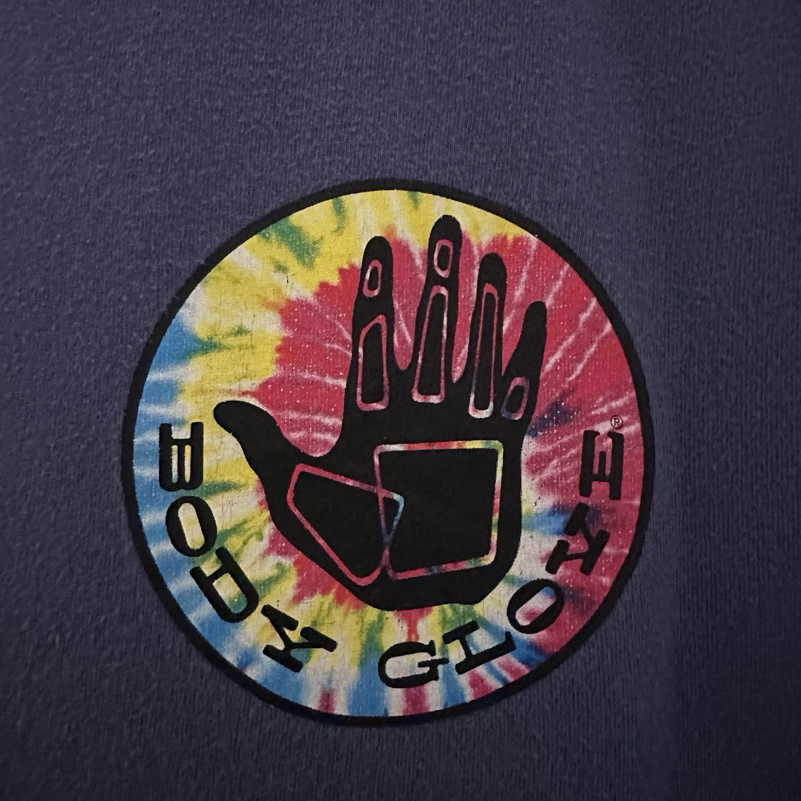 Body Glove BG Navy Tie Dye Graphic Logo Vintage Style Tshirt Shirt XL gallery