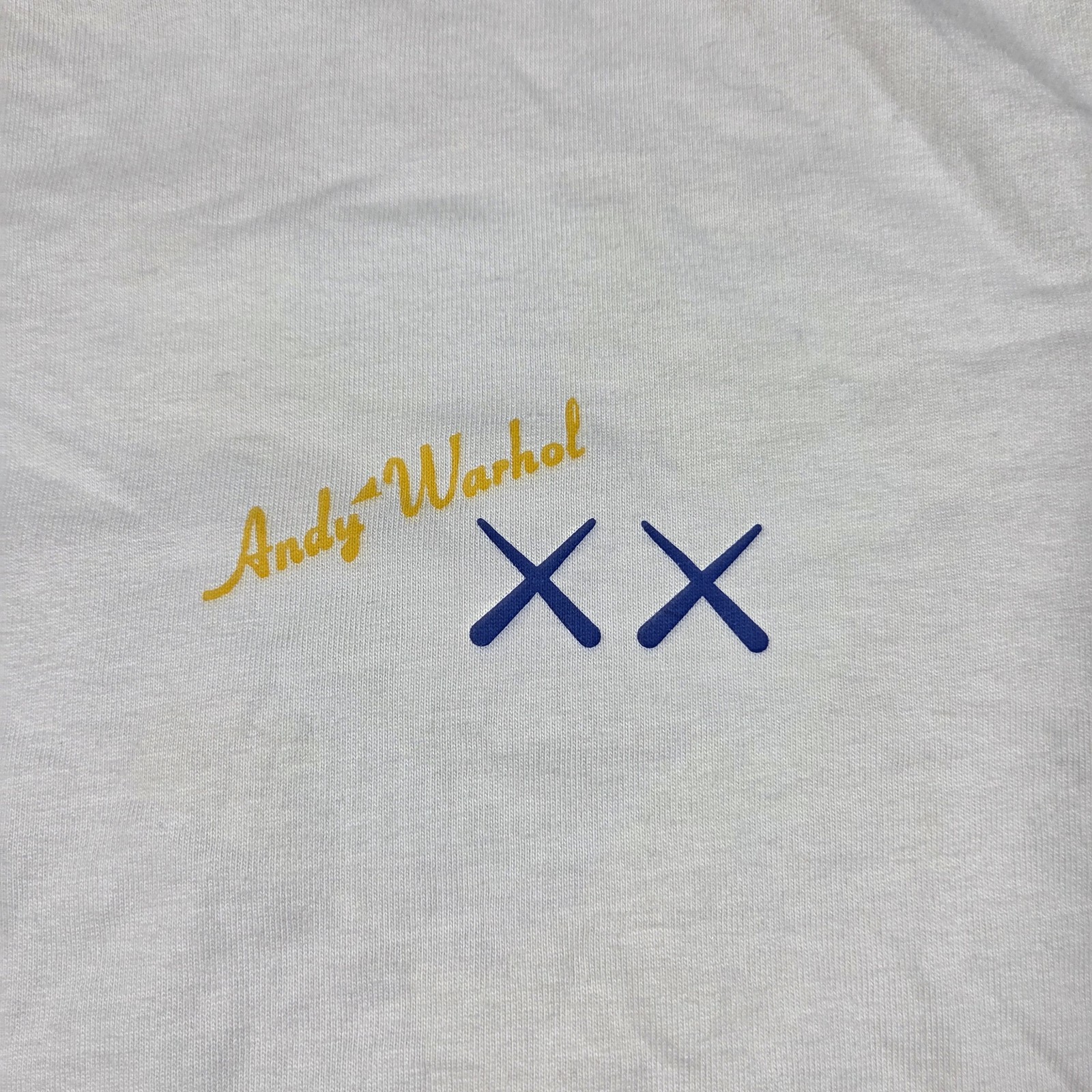 Uniqlo KAWS x Andy Warhol Banana Graphic Print White Cotton T-Shirt Men M gallery