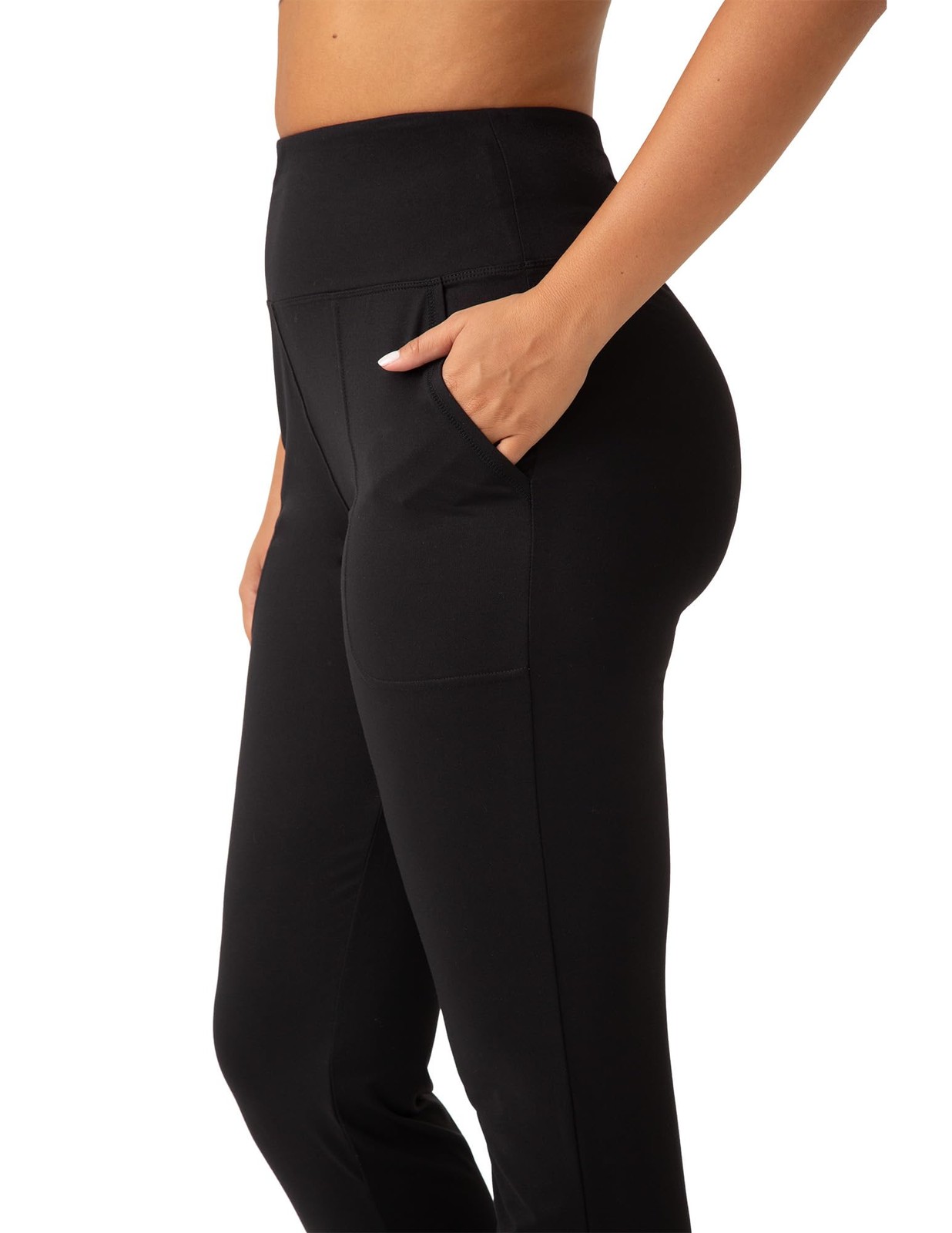 Women's Athletic Jogger for Women with 4-Way Stretch and Pockets Tapered High... gallery