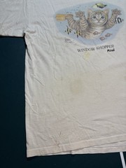 Vintage 90s Bob Harrison Cat Fish Window Shopper T-Shirt Size XL Single Stitch