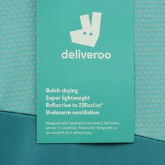 Deliveroo 3 Short Sleeve Base Layer Turquoise Size XL – Quick Drying Lightweight