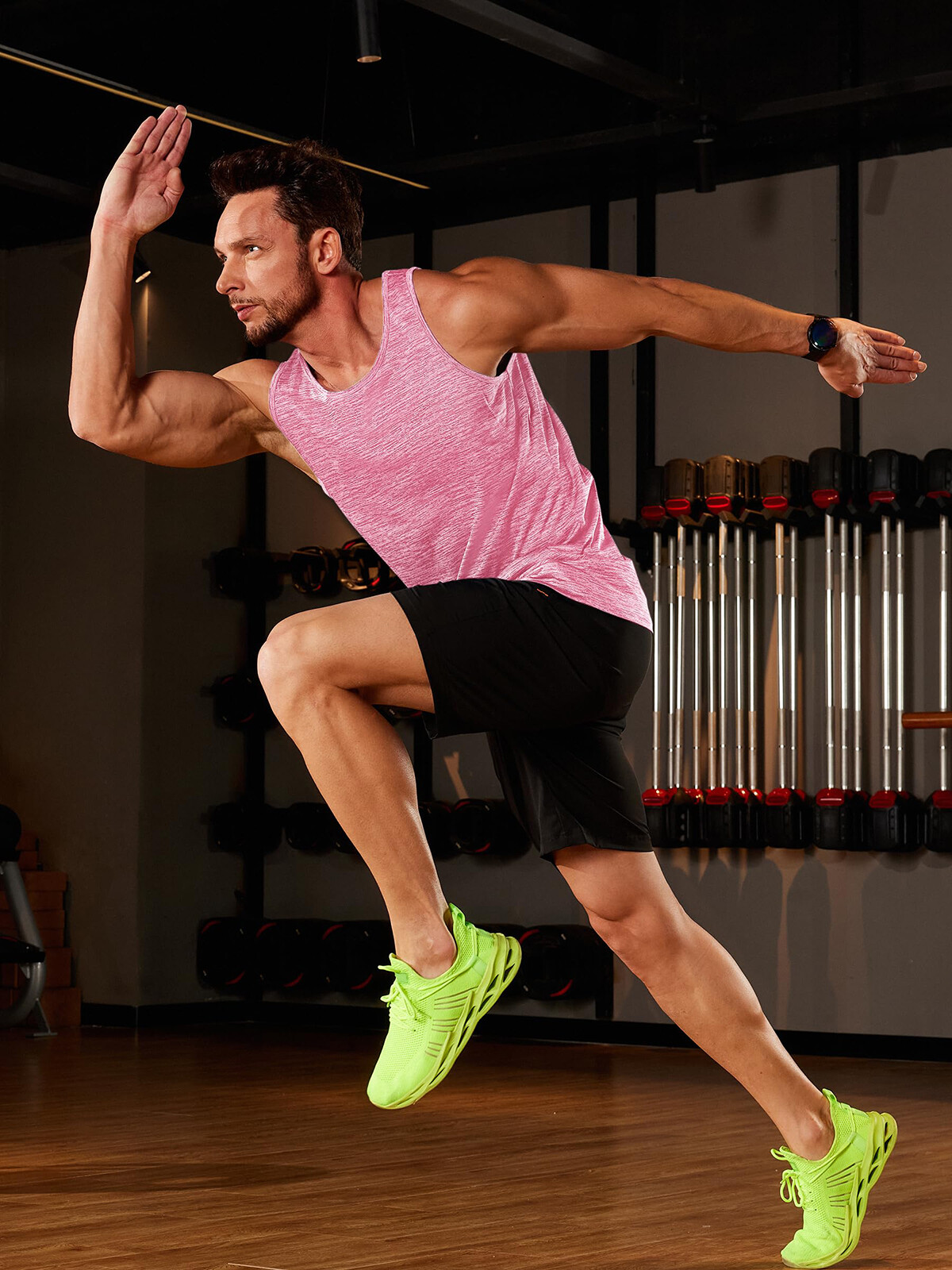 Men's Tank Tops Quick Dry Workout Sleeveless Summer Athletic Gym Muscle T-Shirts gallery