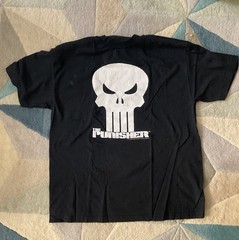 Vintage Y2K Marvel Mad Engine Punisher Logo Shirt XL very Clean