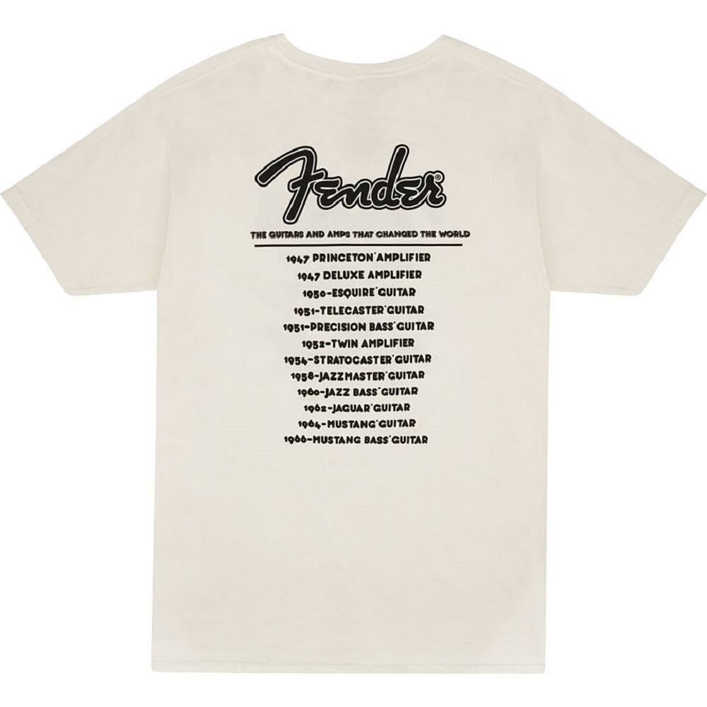 NEW Fender World Tour T-Shirt, Vintage White - CHOOSE YOUR SIZE! gallery