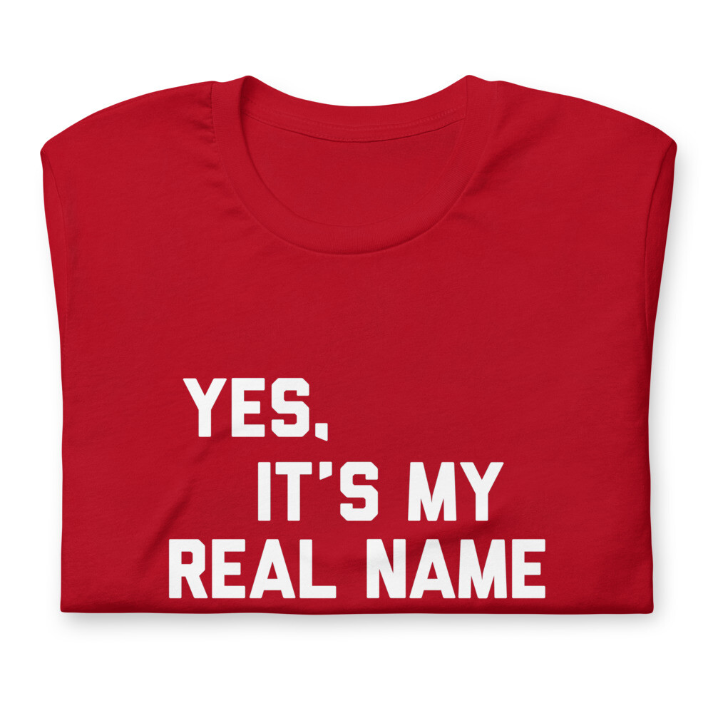 Yes, It's My Real Name T-Shirt, Chevy Chase, SNL, Christmas Vacation, 70s gallery